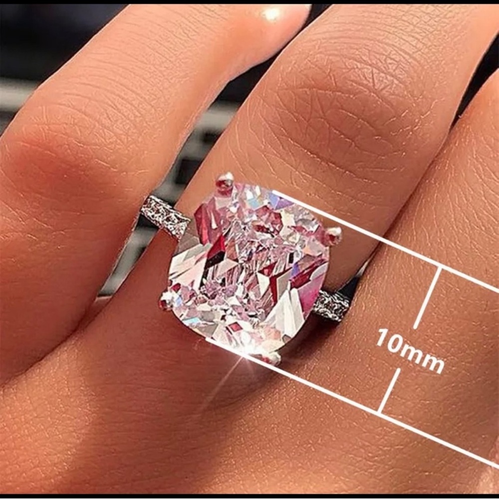 925 Silver Rings White Sapphire.